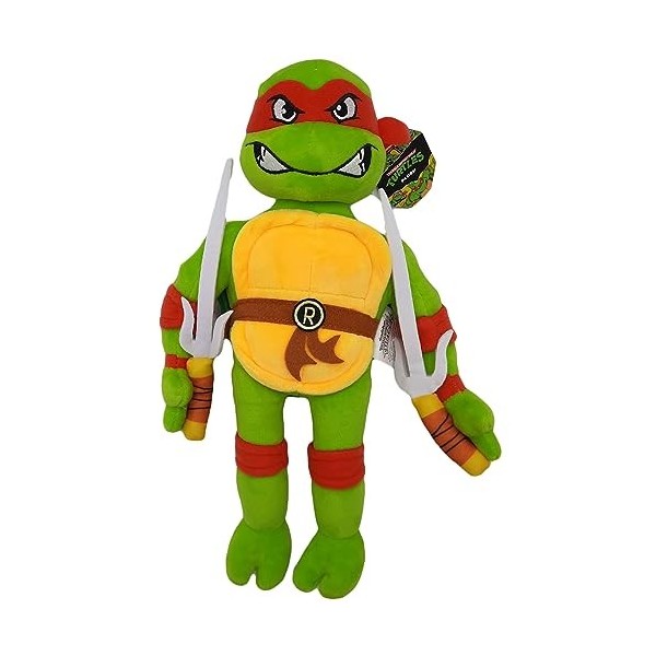 2iX - Teenage Mutant Ninja Turtles Mutant Mayhem - Doudou 32 cm - Peluche à câliner et à Jouer, Excellent Cadeau pour Les Fan