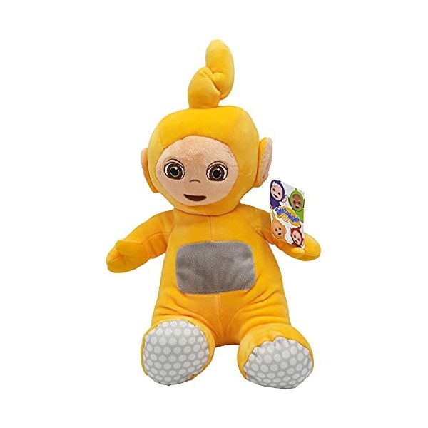 Peluche Teletubbies 35 cm, Laa-Laa, Peluche Douce, Peluche Teletabis pour Enfants Jaune 