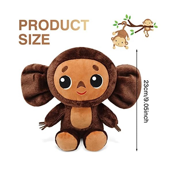 LIVESTN Cheburashka Peluche, Jouet en Peluche Singe Jouet en Peluche Cheburashka Peluche Singe Cheburashka Cheburashka Poupée