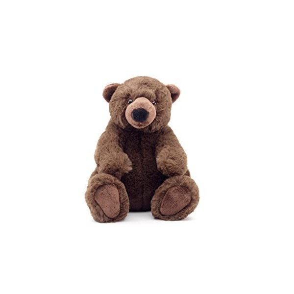 Uni-Toys - Ours brun petit, assis - Charlie - super doux - 20 cm hauteur - Ours en peluche, ours en peluche - peluche