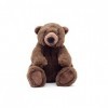 Uni-Toys - Ours brun petit, assis - Charlie - super doux - 20 cm hauteur - Ours en peluche, ours en peluche - peluche