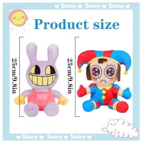 Aomantic Sarl The Amazing Digital Circus Plush, Pomni Plushies Toy, lincroyable Peluche de Cirque numérique, Digital Circus 