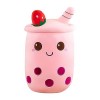 Fivtsme Oreiller en Peluche Bubble Tea, 35CM Peluche Kawaii Bubble Tea, Coussin Peluche Oreiller, Poupée en Peluche Douce, Pe