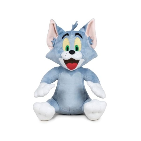 Doudou Tom et Jerry Tom en peluche Bleu gris 20 cm