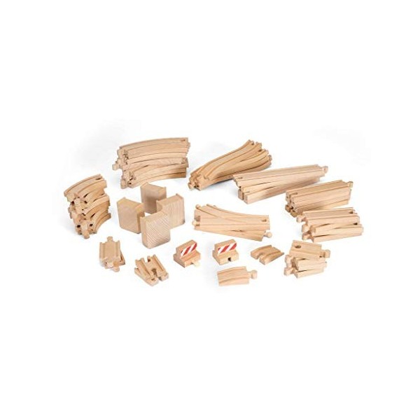 Brio 33772 Set de Voies pour Circuit de Train en Bois