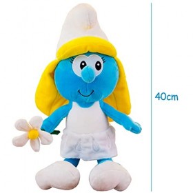 IFHDO The Smurf Plüschtier, 40 CM The Smurf Poupée Peluche Douce Doudou Poupée pour Enfants Smurf Jouets en Peluche pour Anni