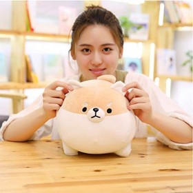 OUKEYI Peluche Shiba Inu en peluche pour chien - Oreiller en peluche doux - Oreiller en peluche Shiba Inu - Jouet en peluche 
