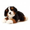 Uni-Toys - Chiot de bouvier bernois, couché - 24 cm longueur - chien en peluche, animal de compagnie - peluche, doudou