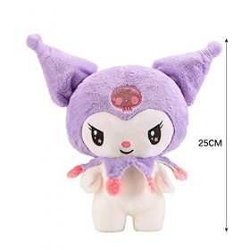 FAMILIO My Melody Kuromi Jouets en Peluche Oreiller Dessin animé My Melody Kuromi Sanrio Joli Coussin Jouet de Dessin animé S