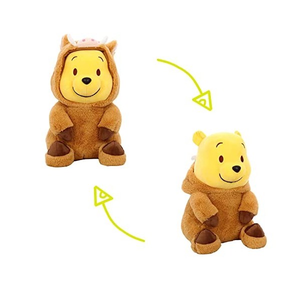 BAI LAN HEI Winnie The Pooh Stuffed Animal 35cm, 13.8 Kawaii Cartoon Poupée Ours Pooh Plush Toy Gifts for Boys Girls, Child