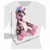 Mousehouse Gifts - Peluche licorne à sequins - brillant - rose - 29 cm