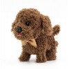 WEofferwhatYOUwant Peluche Labradoodle électronique - Adorable Chien Ours en Peluche Goldendoodle - Promenades, Aboiements et