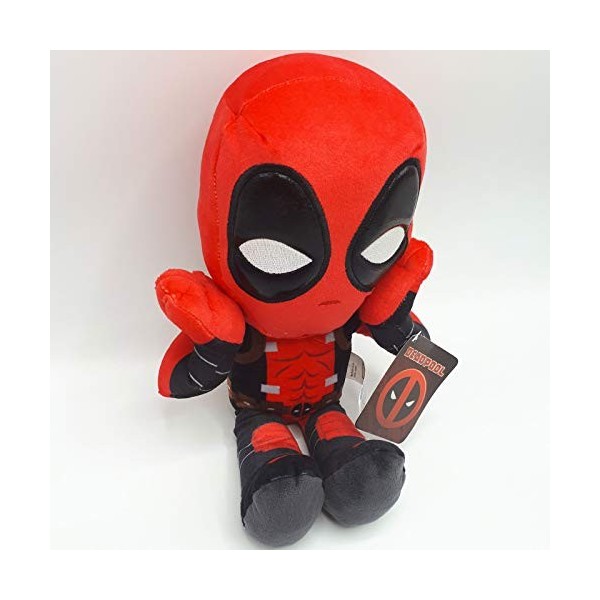 Marvel - Peluche Deadpool Posture Surprise 32cm Qualité Super Soft