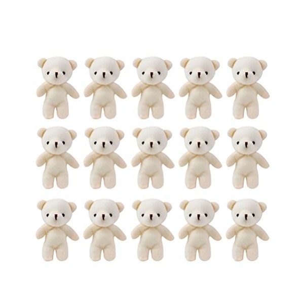 TOYANDONA Lot de 12 mini ours en peluche - Petits ours en peluche - Doux - Maison de poupée - Ours - Boîte cadeau - Accessoir