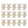 TOYANDONA Lot de 12 mini ours en peluche - Petits ours en peluche - Doux - Maison de poupée - Ours - Boîte cadeau - Accessoir