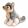 Uni-Toys - Garçon Loup assis - 20 cm hauteur - Peluche Loup Lupus - Peluche