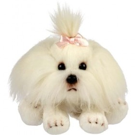 Shih Tzu Peluche en forme de lion Blanc