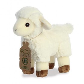 AURORA, Eco Nation 35040 Peluche dagneau Blanc 20,3 cm