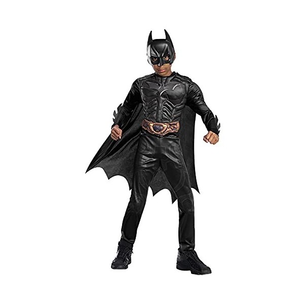 RUBIES - DC Officiel - BATMAN DARK KNIGHT - Déguisement de Luxe pour Enfants - Taille 3-4 ans - Costume avec Combinaison à Ma