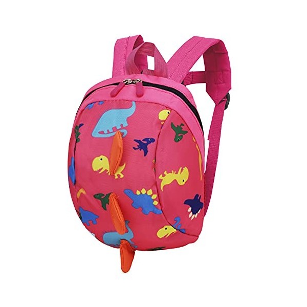 YJZQ Bébé Sac Dinosaure Maternelle Mini Sac Peluche écolier Sac à Dos en Oxford avec Harnais de sécurité Enfant Sac RepasSac 