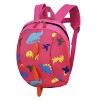 YJZQ Bébé Sac Dinosaure Maternelle Mini Sac Peluche écolier Sac à Dos en Oxford avec Harnais de sécurité Enfant Sac RepasSac 