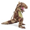 YJZQ Bébé Sac Dinosaure Maternelle Mini Sac Peluche écolier Sac à Dos en Oxford avec Harnais de sécurité Enfant Sac RepasSac 