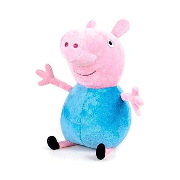 Peppa Pig - Pack de 2 Peluches Peppa Pig et George 20 cm - Qualité Super Soft, sans Couleur