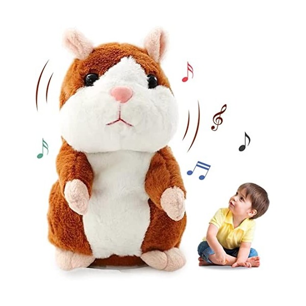 Hamster parlant répété, jouet parlant en peluche, jouet parlant, jouet  électronique amusant pour enfants, jouet en peluche po