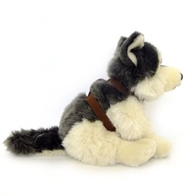 Lelly LAPO Husky Assis 25&nbsp;cm Jouet en Peluche Petit, Marron 