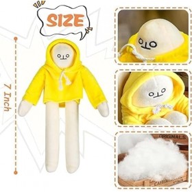 TNOIE Peluche Banana Man, animal en peluche bizarre avec aimant, mignon et amusant en peluche changeante, jouets de décompres
