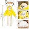 TNOIE Peluche Banana Man, animal en peluche bizarre avec aimant, mignon et amusant en peluche changeante, jouets de décompres