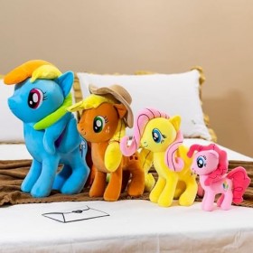 Kawaii Anime Pony en Peluche Jouet Mignon Dessin animé Pony Oreiller en Peluche poupée Pinkie Pie Arc-en-Ciel Licorne Jouets 