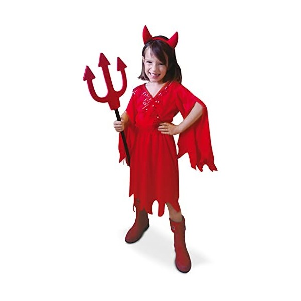 Rubies - Déguisement Diablesse Entrée de Gamme 3-4 ans, Rouge