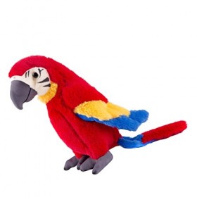 KOMBIUDA 1 Pc Poupée Perroquet De Simulation Décoration De Maison Peluche Colibri Oiseau En Peluche Animal En Peluche Oreille