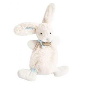 Doudou et Compagnie - Doudou Lapin Bonbon - Boite Cadeau - Bleu - 26 Cm - Doux - Idée Cadeau de Naissance Fille et Garçon - G