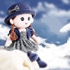 ITODA Poupée de Chiffon Fille Mignonne Jouet Poupée en Peluche Douce Adorable Poupée en Chapeau Et Jupe Jolie Ornement Maison