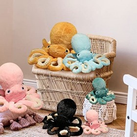 ISAKEN poupée en Peluche calmar Jouets en Peluche Doux Gros Pieuvre en Peluche éTreignant Oreiller Peluche Pieuvre Animal Pou