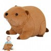 LOSOO Ragondin farci - Adorable Peluche Nutria en Peluche,Nutria Fourrure Jouet Mignon Câlin Poupée en Peluche Résilient Liss