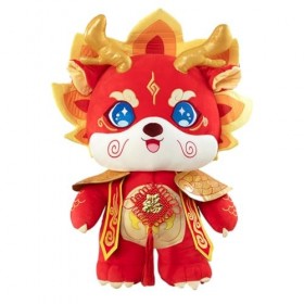 Fonowx Jouet en Peluche Dragon du Nouvel an Chinois 2024, Jouet décoratif en Peluche, Dessin animé, Animal en Peluche à câlin