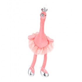 HOOTNEE Poupée Flamant Rose Ornement Suspendu Flamant Rose Poupée en Peluche Animal Figurines danimaux à Collectionner Petit