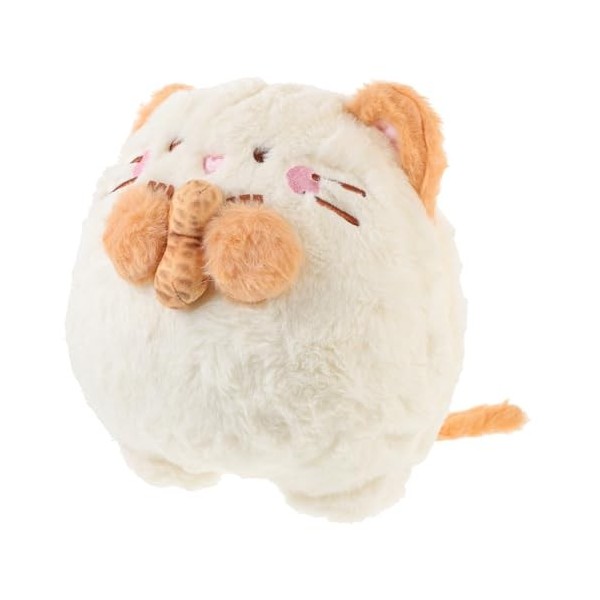 Toyvian 1Pc Brillant À Lèvres Teinte À Lèvres Blusas Beige Oreillers Jouets Blush Para Cacahuète en Peluche Poupée en Peluche