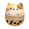 Katutude Lapin en Peluche,Bubble Tea Peluche Oreiller Mignon Peluche Dessin Animé Lait Thé Tasse Peluche pour Filles,garçons 