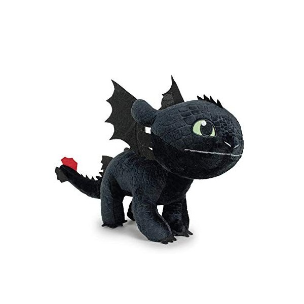 HTTYD Dragons, How to Tran Your Dragon 2 Peluche Toothless Night Fury Noir 30cm - 760016661-1