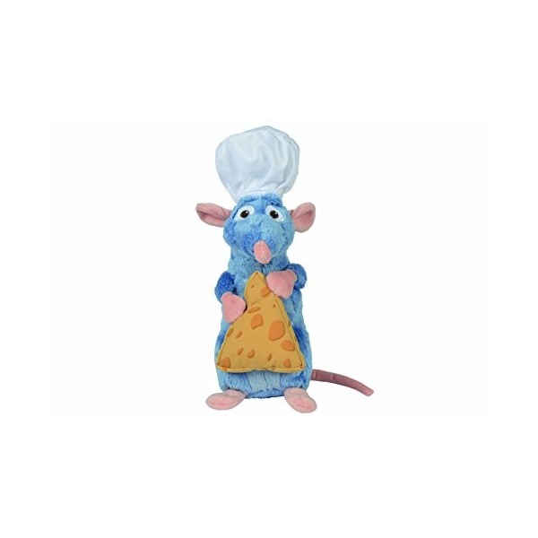 Simba 6315874987 - Disney Peluche Remy avec Toque et Fromage ± 25 cm
