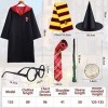 NCKIHRKK Deguisement Harry Potter Enfant 7pcs,Deguisement Sorcier per Enfant Kit daccessoires Déguisement pour Halloween Fêt