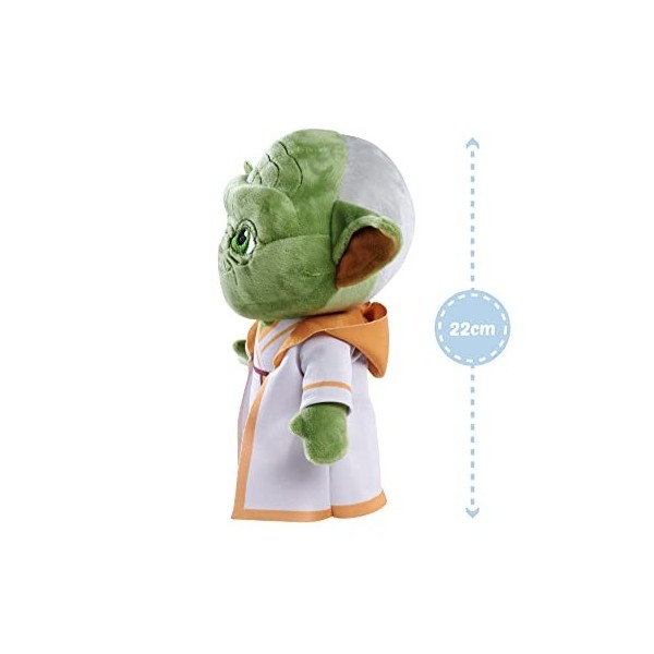 Simba 6315877043 – Young Jedi Adventures Master Yoda Peluche Star Wars 25 cm Convient dès Les Premiers Mois de la Vie