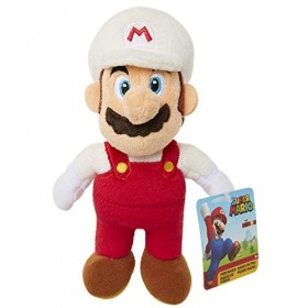 Nintendo Peluche Fire Mario de 19 cm fabriquée à partir de Tissus Super Doux, Parfait pour Les collectionneurs et Les Enfants