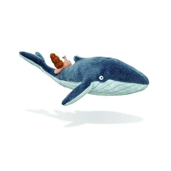 AURORA Snail and The Whale Soft Toy, 61238, 7in, Grey, for Fans of The Book by Julia Donaldson and Axel Scheffler, Blue