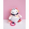 BABY NAT - Peluche Musicale Chat - Boîte à Musique - 25 cm - Blanc/Rose - Belle Idée Cadeau Fille - Chat Pollen - BN0444