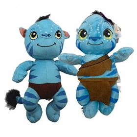 Vigcebit Avatar Peluche Poupée - Bleu Anime Peluche Jouet Mignon - Poupée en Peluche Amusante avec Longue Queue Mignonne Pelu